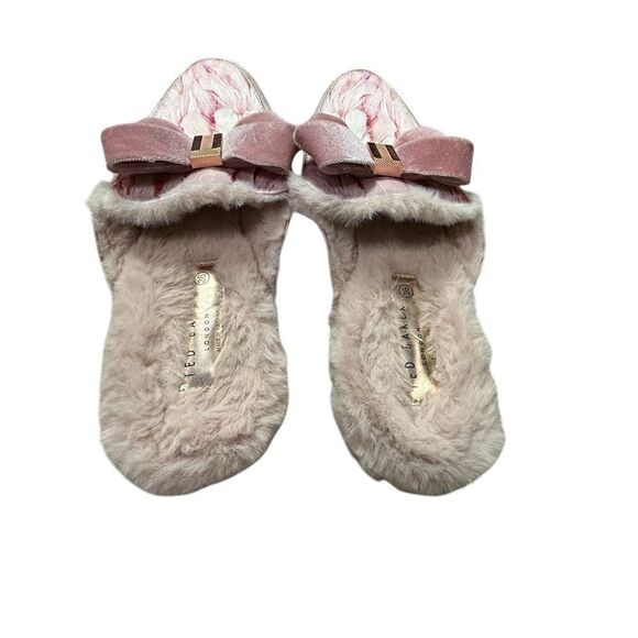 Ted Baker Elegant Pink Fur-Lined Women's Shoes - Picture 3 of 5